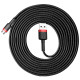 Кабель Baseus cafule Cable USB For Micro 2A 3m Red+Black (CAMKLF-H91)