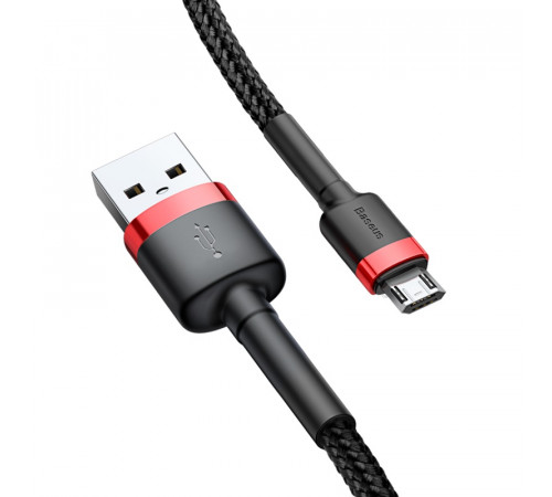 Кабель Baseus cafule Cable USB For Micro 2A 3m Red+Black (CAMKLF-H91)