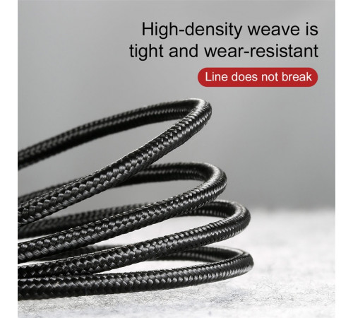 Кабель Baseus cafule Cable USB For Micro 2A 3m Red+Black (CAMKLF-H91)