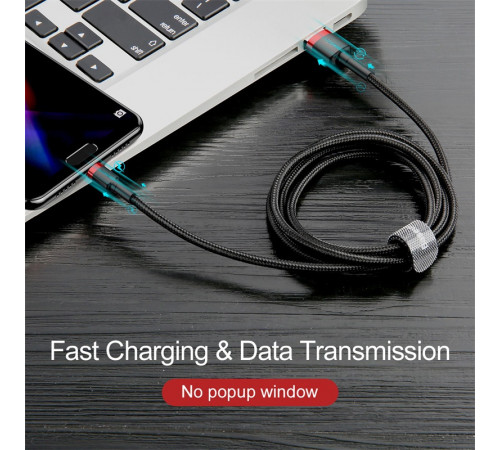 Кабель Baseus cafule Cable USB For Micro 2A 3m Red+Black (CAMKLF-H91)