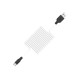 Кабель HOCO X21 USB to Type-C 2A, 1m, silicone, TPE connectors, Black+White (6957531071402)