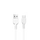 Кабель HOCO X20 USB to Type-C 3A, 2m, PVC, TPE connectors, White (6957531068914)