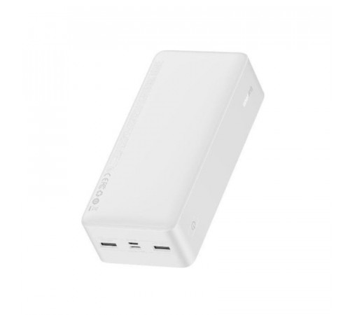 Зовнішній акумулятор Baseus Bipow Digital Display Power Bank 30000mAh 15W White Overseas Edition （With Simple Series Charging Cable USB to Micro 25cm (PPBD050202)