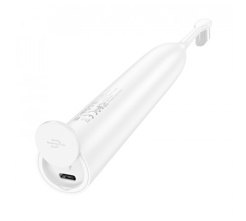 Електрична зубна щітка HOCO HP60 1200 mAh.IPX7 Wave electric toothbrush White (6942007631686)