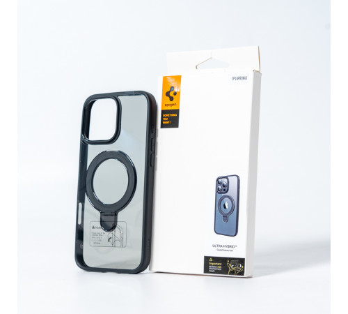 Чохол для смартфона Spigen AAA Magnetic Ring for Apple iPhone 16 Pro All Black (SPGMGRING16ProAllBlack)