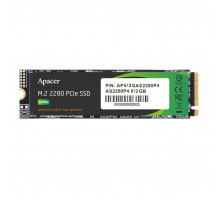 Накопичувач SSD M.2 Apacer AS2280P4 512GB 2280 PCIe 3.0x4 NVMe 3D TLC Read/Write: 2100/1500 MB/sec (AP512GAS2280P4-1)