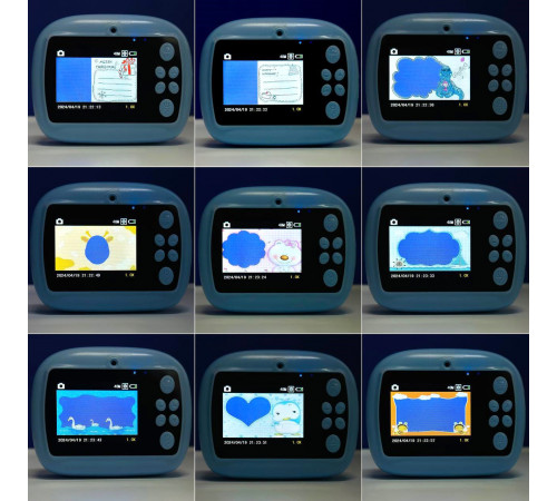 Дитяча фотокамера Звірятки AM300 із функцією друку та з фронтальною камерою