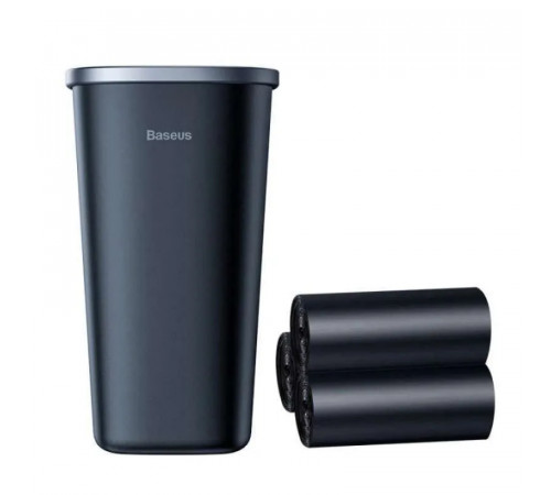 Автомобільний сміттєвий контейнер Baseus Dust-free Vehicle-mounted Trash Can（TrashBag 3 roll/90）Black (CRLJT-A01)