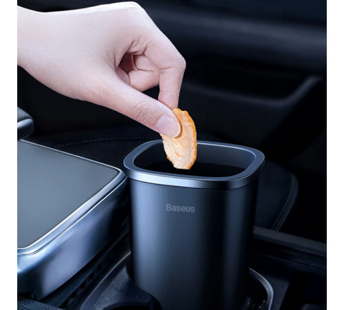 Автомобільний сміттєвий контейнер Baseus Dust-free Vehicle-mounted Trash Can（TrashBag 3 roll/90）Black (CRLJT-A01)