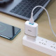 Мережевий зарядний пристрій з кабелем HOCO C12Q Smart QC3.0 charger set(Type-C) 18W White (6931474716309)