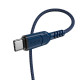 Кабель HOCO X59 USB to Type-C 3A, 1m, nylon, TPE connectors, Blue (6931474744944)