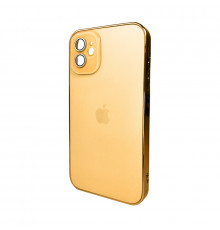 Чехол для смартфона AG Glass Sapphire Frame MagSafe Logo для Apple iPhone 12 Gold (AGSappiFRP12Gold)