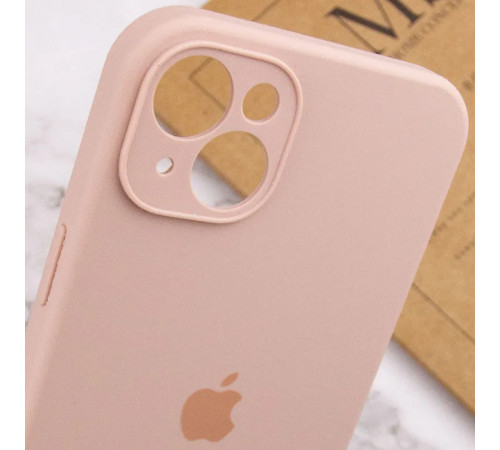 Чохол для смартфона Silicone Full Case AA Camera Protect for Apple iPhone 14 15,Pink Sand (FullAAi14-15)