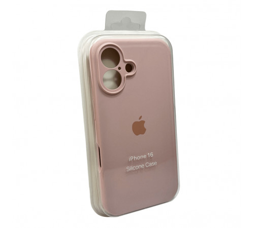 Чохол для смартфона Silicone Full Case AA Camera Protect for Apple iPhone 16 15,Pink Sand (FullAAi16-15)