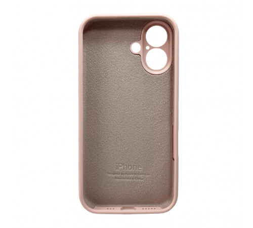 Чохол для смартфона Silicone Full Case AA Camera Protect for Apple iPhone 16 15,Pink Sand (FullAAi16-15)