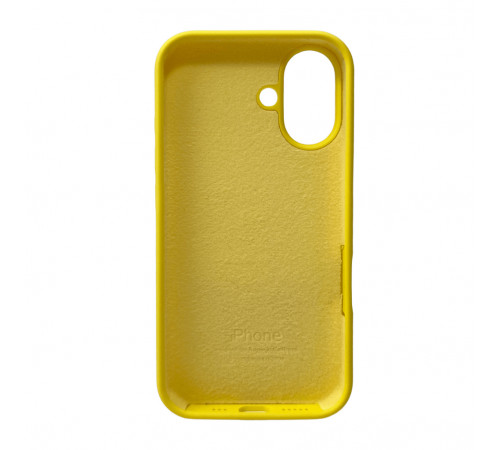 Чохол для смартфона Silicone Full Case AA Open Cam for Apple iPhone 16 56,Sunny Yellow (FullOpeAAi16-56)