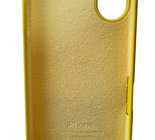 Чохол для смартфона Silicone Full Case AA Open Cam for Apple iPhone 16 56,Sunny Yellow (FullOpeAAi16-56)
