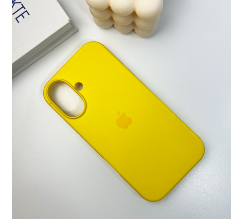 Чохол для смартфона Silicone Full Case AA Open Cam for Apple iPhone 16 56,Sunny Yellow (FullOpeAAi16-56)