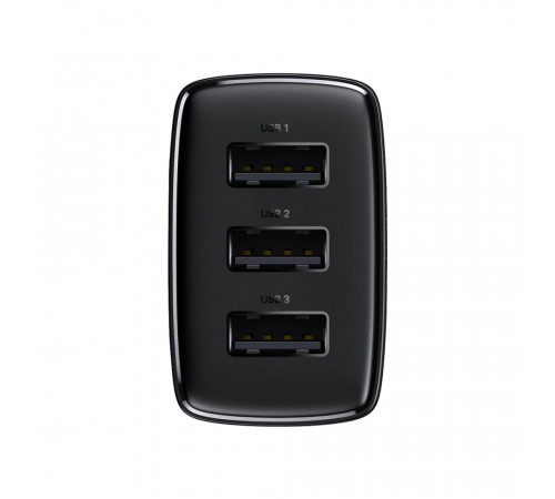 Мережевий зарядний пристрій Baseus Compact  Charger 3U 17W EU Black (CCXJ020101)