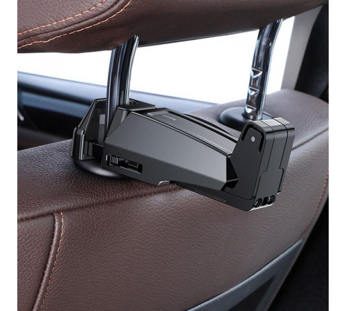 Автотримач для телефона Baseus Backseat Vehicle Phone Holder Hook Black (SUHZ-A01)