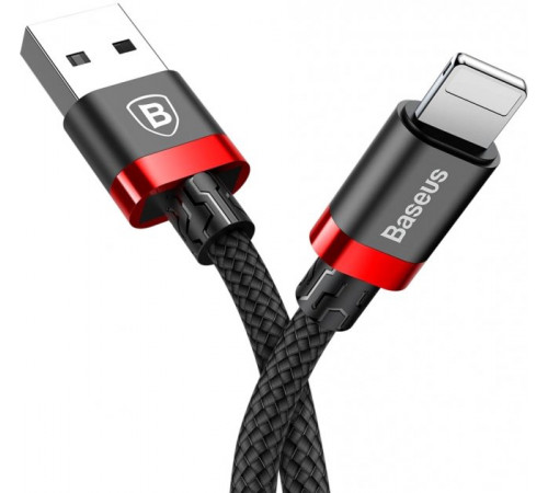 Кабель Baseus Cafule Cable USB For iP 2A 3m Red+Black (CALKLF-R91)