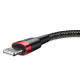 Кабель Baseus Cafule Cable USB For iP 2A 3m Red+Black (CALKLF-R91)