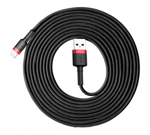 Кабель Baseus Cafule Cable USB For iP 2A 3m Red+Black (CALKLF-R91)