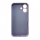 Чохол для смартфона Silicone Full Case AA Camera Protect for Apple iPhone 16 58,Lilac (FullAAi16-58)