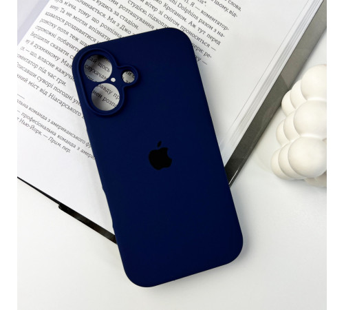 Чохол для смартфона Silicone Full Case AA Camera Protect for Apple iPhone 16 39,Navy Blue (FullAAi16-39)