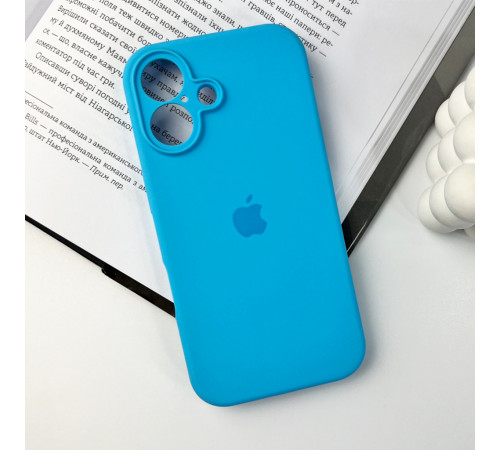 Чохол для смартфона Silicone Full Case AA Camera Protect for Apple iPhone 16 44,Light Blue (FullAAi16-44)