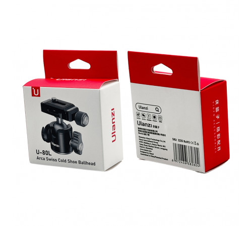 Адаптер кронштейн Ulanzi U-80L Mini Ball Head with Arca Swiss (UV-2235 U-80L) (2235)
