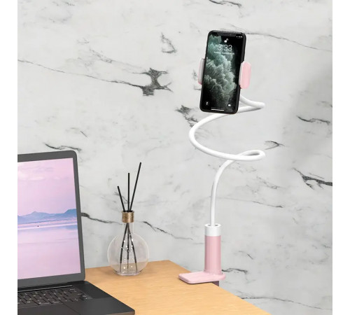 Тримач для телефона HOCO PH23 Balu mobile phone stand Pink White (6931474719416)