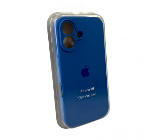 Чохол для смартфона Silicone Full Case AA Camera Protect for Apple iPhone 16 3,Royal Blue (FullAAi16-3)