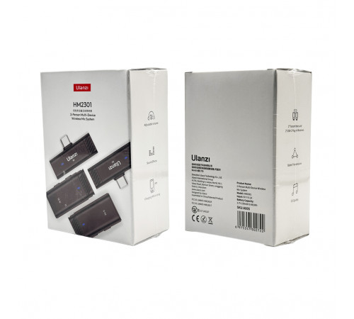 Бездротова мікрофонна система Ulanzi Vijim HM2301 Dual Channel Wireless Lavalier Microphone( Type-C) (A005 HM2301 ) (A005)