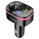 АЗП з FM-модулятором HOCO E62 Fast PD20W+QC3.0 car BT FM transmitter Black (6931474756299)
