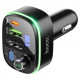 АЗП з FM-модулятором HOCO E62 Fast PD20W+QC3.0 car BT FM transmitter Black (6931474756299)