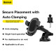 Автотримач для телефона Baseus UltraControl Pro Series Clamp-Type Car Holder Set Cluster Black (C40351600113-00)