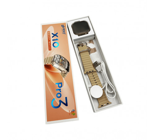 Смарт-годинник W&O X10 Pro 3 46mm. 240 mAh, IP67 Gold (WOX10P3GO)