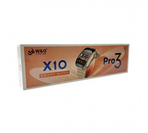 Смарт-годинник W&O X10 Pro 3 46mm. 240 mAh, IP67 Silver (WOX10P3SI)
