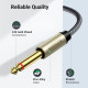 Аудіокабель UGREEN 3.5mm TRS to Dual 6.35mm TS Audio Cable 1m (Gray) (UGR-10613)