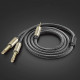 Аудіокабель UGREEN 3.5mm TRS to Dual 6.35mm TS Audio Cable 1m (Gray) (UGR-10613)