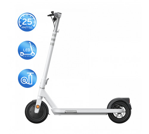 Електросамокат OKAI ES10-NEON Lite White 9", 300(600)W, 7.8Ah, 30km, 25km\h, 20%, NFC, App, 15kg (ES10-W)