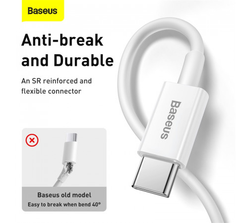 Кабель Baseus Superior Series Fast Charging Data Cable Type-C to iP PD 20W 1.5m White (CATLYS-B02)