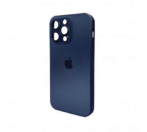 Чохол для смартфона AG Glass Matt Frame Color Logo for Apple iPhone 15 Pro Max Navy Blue (AGMattFrameiP15PMBlue)