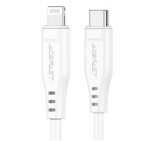 Кабель ACEFAST C3-01 Type-C to iP 3A, 30W, TPE, TPE connectors, White (6974316280811)