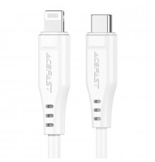 Кабель ACEFAST C3-01 Type-C to iP 3A, 30W, TPE, TPE connectors, White (6974316280811)