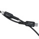 Кабель ACEFAST C4-01 Type-C to iP 3A, 30W, 1.8m, nylon, zinc connectors, Black (6974316281306)