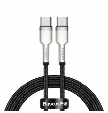 Кабель Baseus Cafule Series Metal Data Cable Type-C to Type-C 100W 1m Black (CATJK-C01)