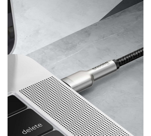 Кабель Baseus Cafule Series Metal Data Cable Type-C to Type-C 100W 1m Black (CATJK-C01)