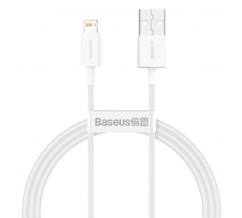 Кабель Baseus Superior Series USB to iP 2.4A 1m White (CALYS-A02)